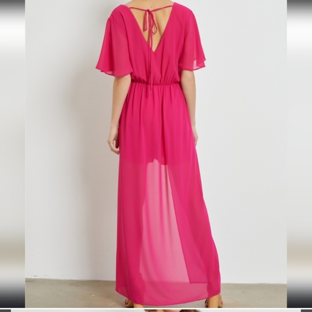 Ce Femme Women's Romper Dress Fuchia Size Medium - Picture 2 of 7